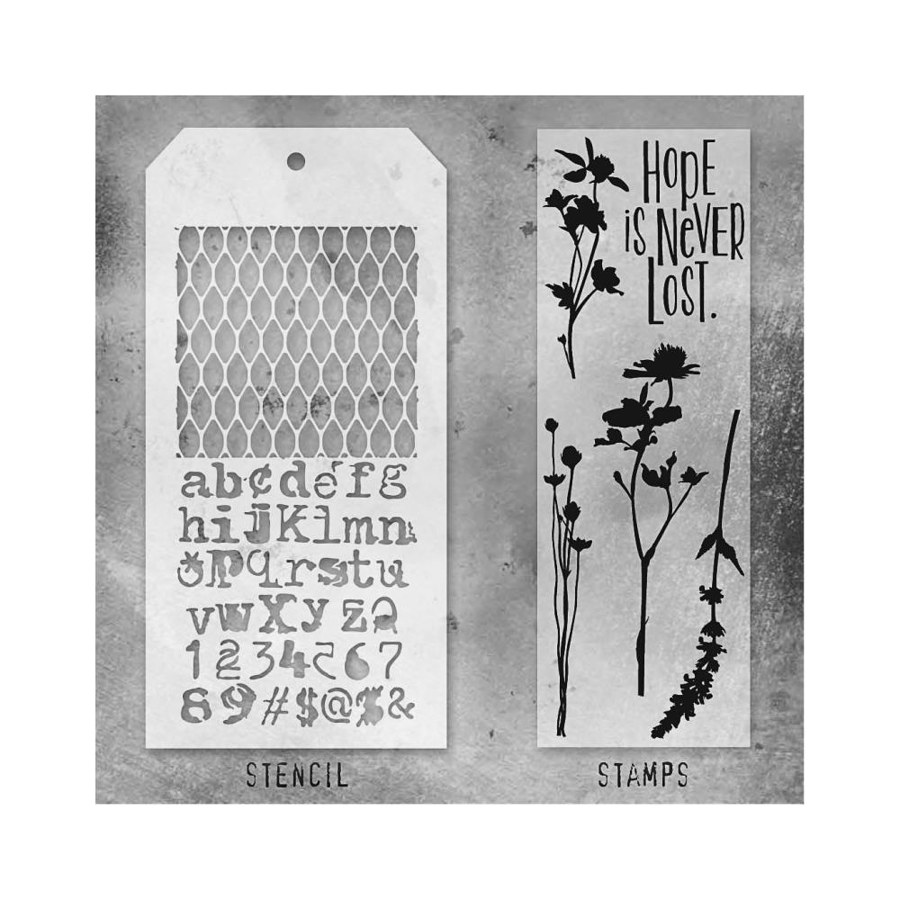 Tim Holtz Mixed Media #21 Tim Holtz Clear Stamp and Stencil
