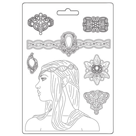 stamperia-magic-forest-soft-mould-a5-amazon-k3pta5