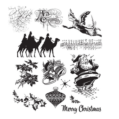 Stampers Anonymous - Mini Holidays 4 Tim Holtz Cling Stamps