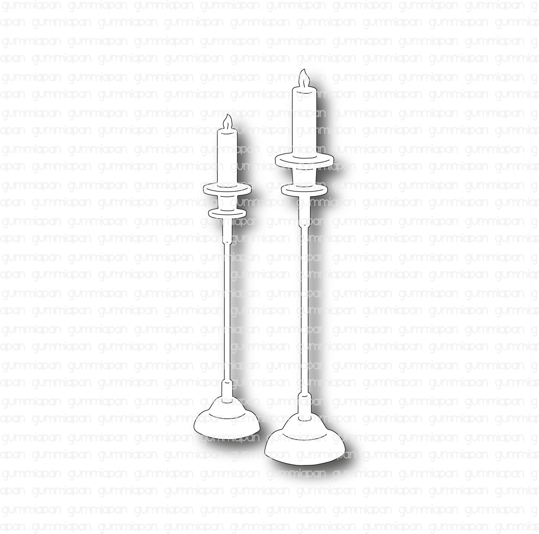 Gummiapan - Tall Candlesticks