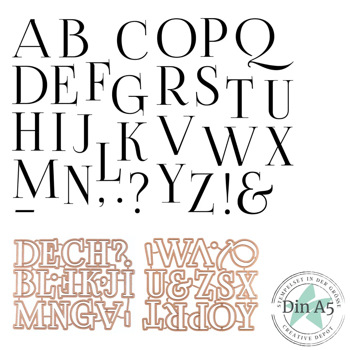 Creative Depot - Bundle - Elegantes Alphabet Teil 1 & 2