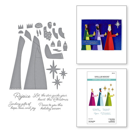 Spellbinders - Wonderland Stamp & Die Set The Three Magi
