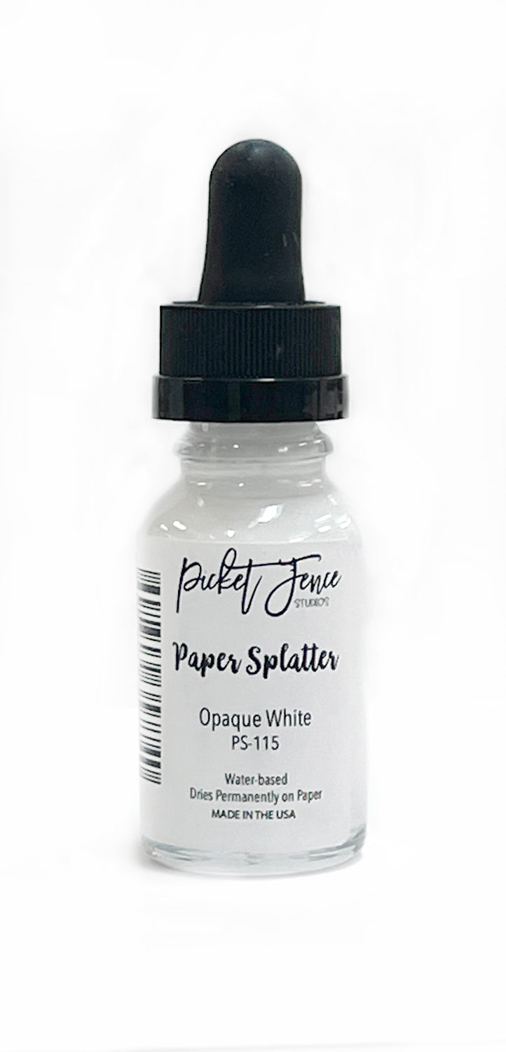 Picket Fence Studios - Paper Splatter - Opaque White Picket Fence Studios - Paper Splatter - Opaque White