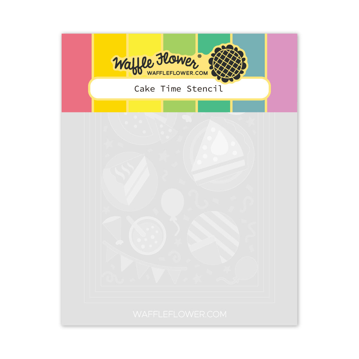 Waffle Flower - Cake Time Stencil  Waffle Flower - Cake Time Stencil
