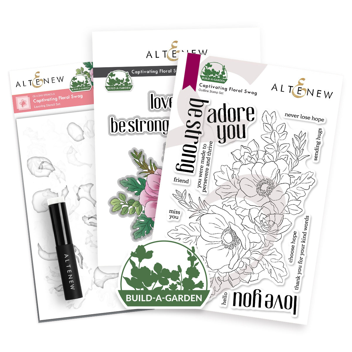 Altenew - Build-A-Garden: Captivating Floral Swag & Add-on Die Bundle Altenew - Build-A-Garden: Captivating Floral Swag & Add-on Die Bundle
