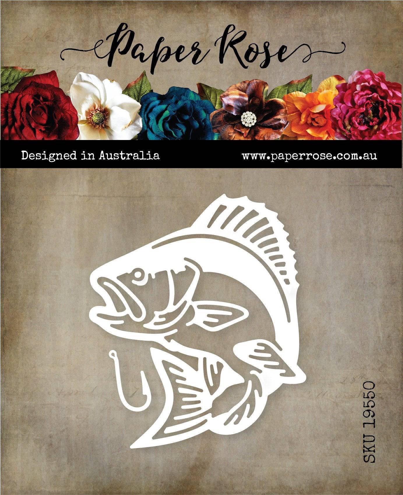 Paper Roses - Bass Fish Metal Die Set Paper Roses - Bass Fish Metal Die Set