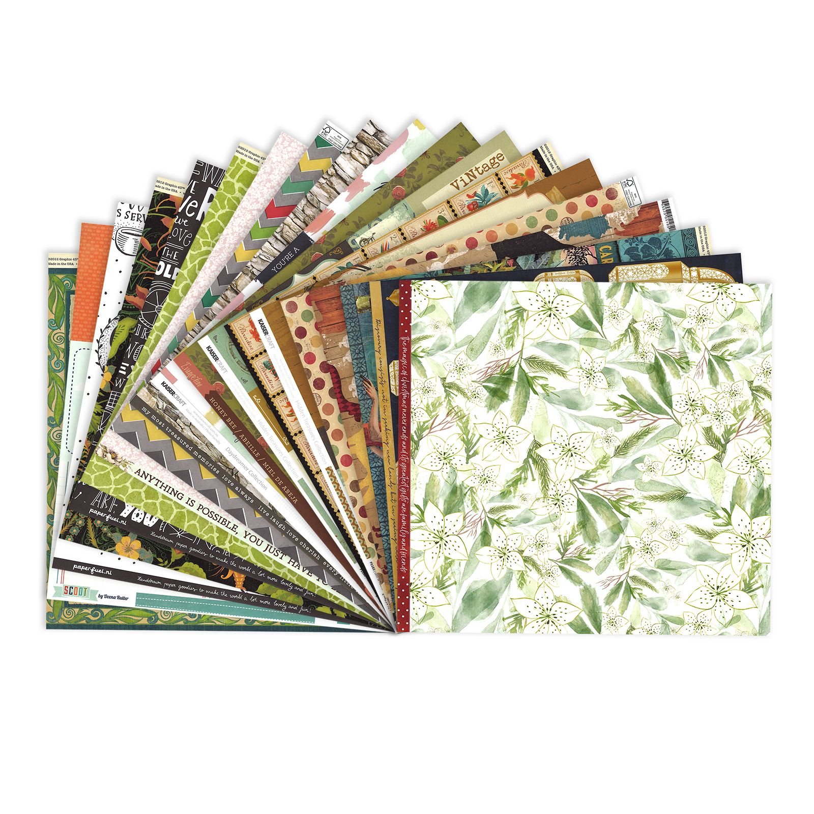 Vaessen Creative • Scrapbook Paper Assortment 12x12" 20x