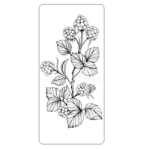 Sweet Poppy Stencil: Bramble Stamp Sweet Poppy Stencil: Bramble Stamp