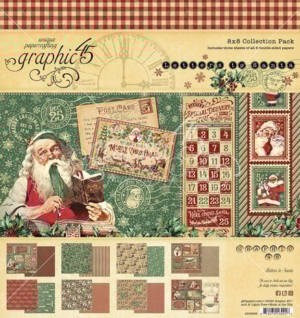Graphic 45 - Letters to Santa 8x8 Inch Collection Pack