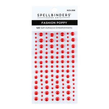 Spellbinders - Fashion Poppy Color Essentials Pearl Dots  Spellbinders - Fashion Poppy Color Essentials Pearl Dots
