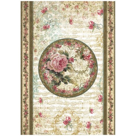 Stamperia - Precious A4 Rice Paper Peony (6pcs)