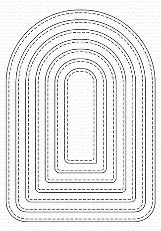 My Favorite Things Die -Stitched Rounded Arch STAX Die-namics