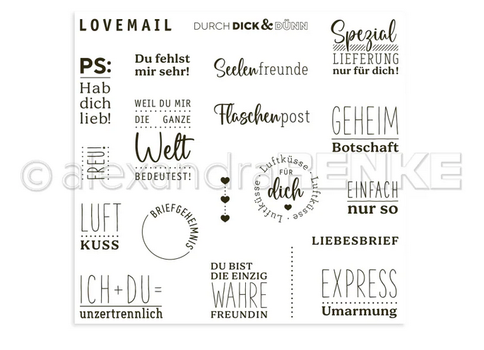 Alexandra Renke - Clear Stamp 'Post von Herzen'