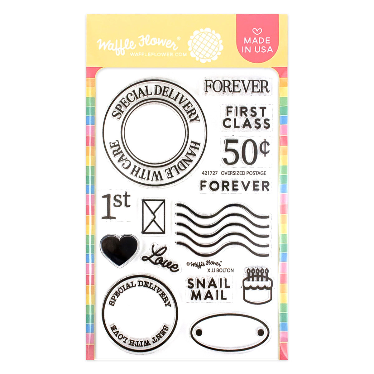 Waffle Flower - Oversized Postage Stamp Set Waffle Flower - Oversized Postage Stamp Set