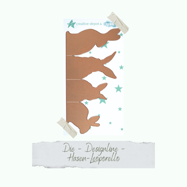 Creative Depot -  Die - Designline - Hasen - Leporello  Creative Depot -  Die - Designline - Hasen - Leporello