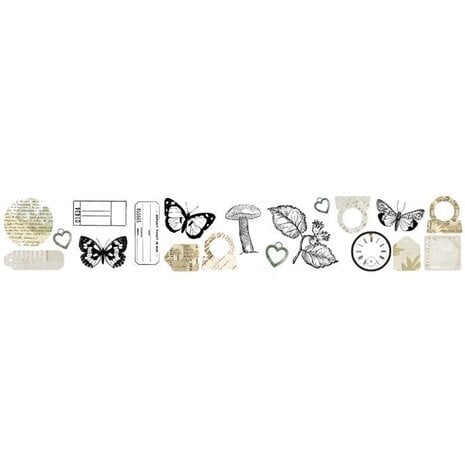 Arden Creative Studio -Vintage Makers Kiss-Cut PET Tape Essentials (5cmx5m)