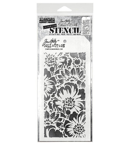 Stampers Anonymous - Bouquet Tim Holtz Layering Stencil