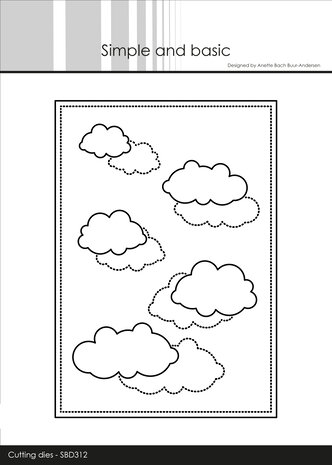 Simple and Basic A6 High in the Skies Cutting Dies
