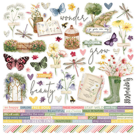 Simple Stories - Simple Vintage Meadow Flowers Cardstock Stickers Simple Stories - Simple Vintage Meadow Flowers Cardstock Stickers