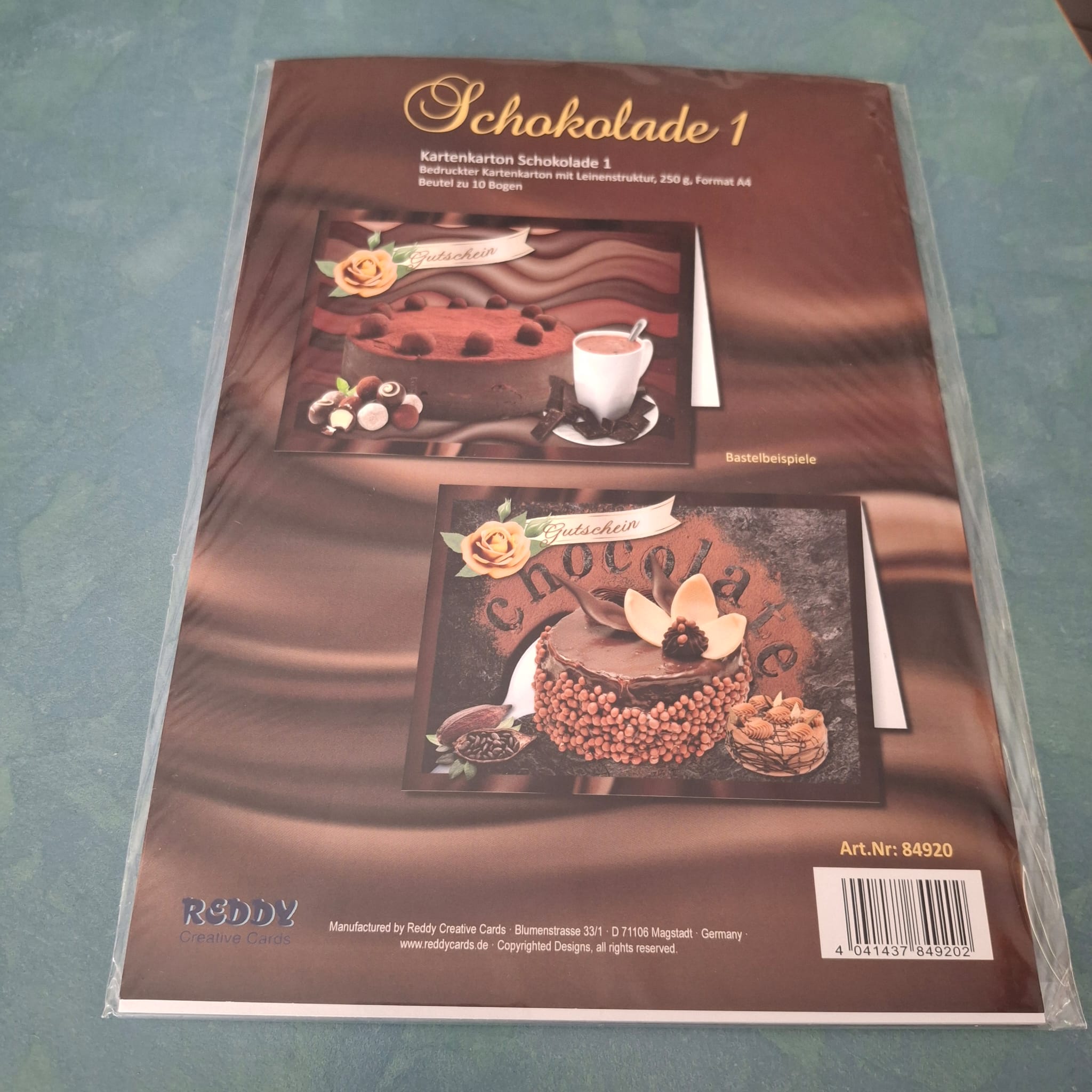 Reddy Creative Cards - Kartenkarton Schokolade 1
