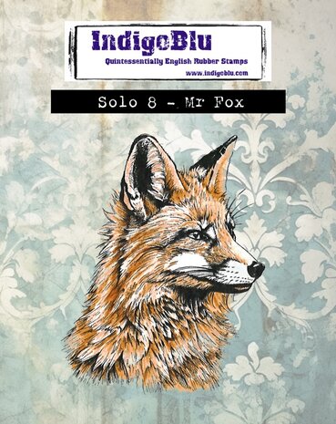 IndigoBlu - Solo 8 Mr Fox Rubber Stamp