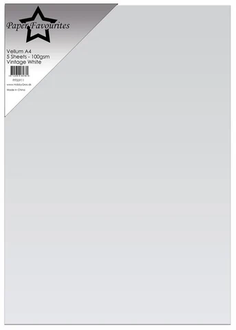 Paper Favourites - Vellum Paper "Vintage White"