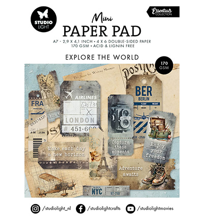 SL - Mini Paper Pad Explore the World Essentials nr.304
