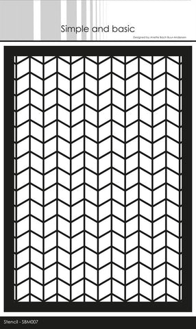 Simple and basic Stencil "Chevron" SBM007 