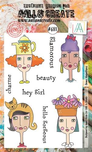 aall-and-create-stamp-set-a6-dames-magnifiques-aal