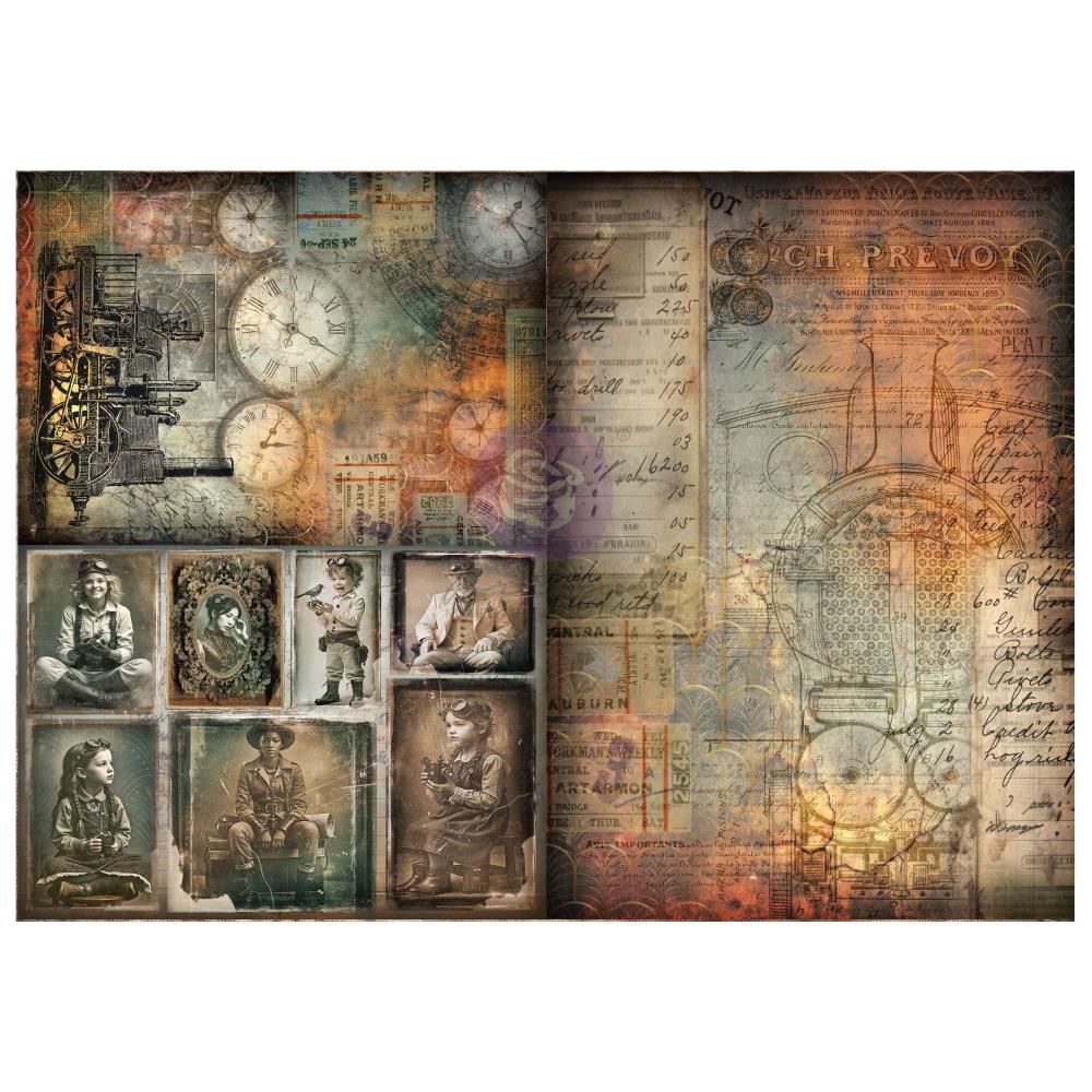 Prima Marketing - Time Travellers -  Finnabair A3 Decoupage 