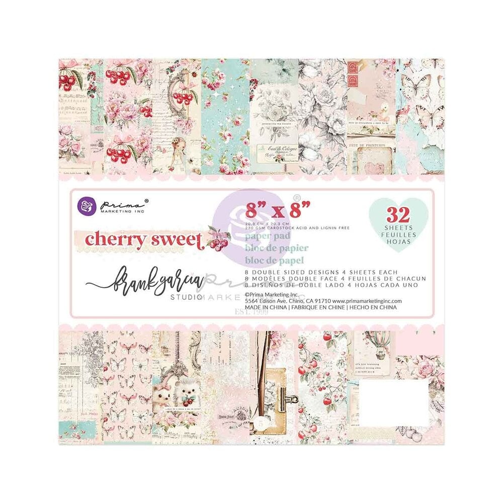 Prima Marketing - Cherry Sweet 8x8 Inch Paper Pad