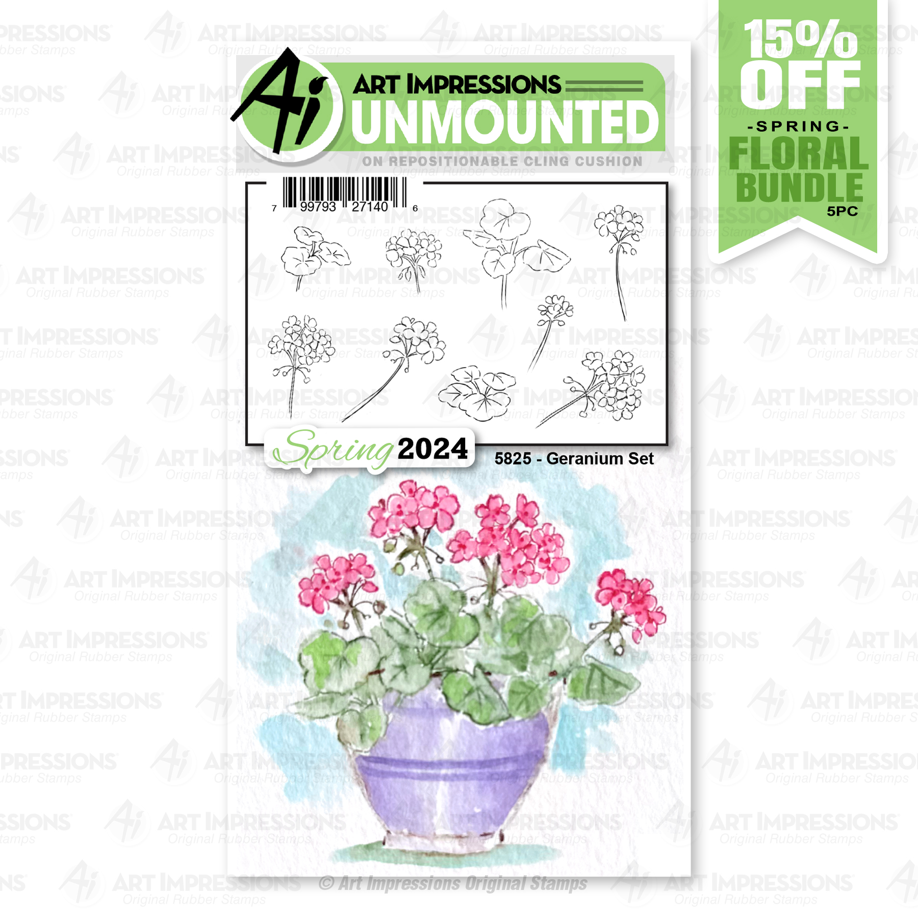 Art Impressions - Geranium Set