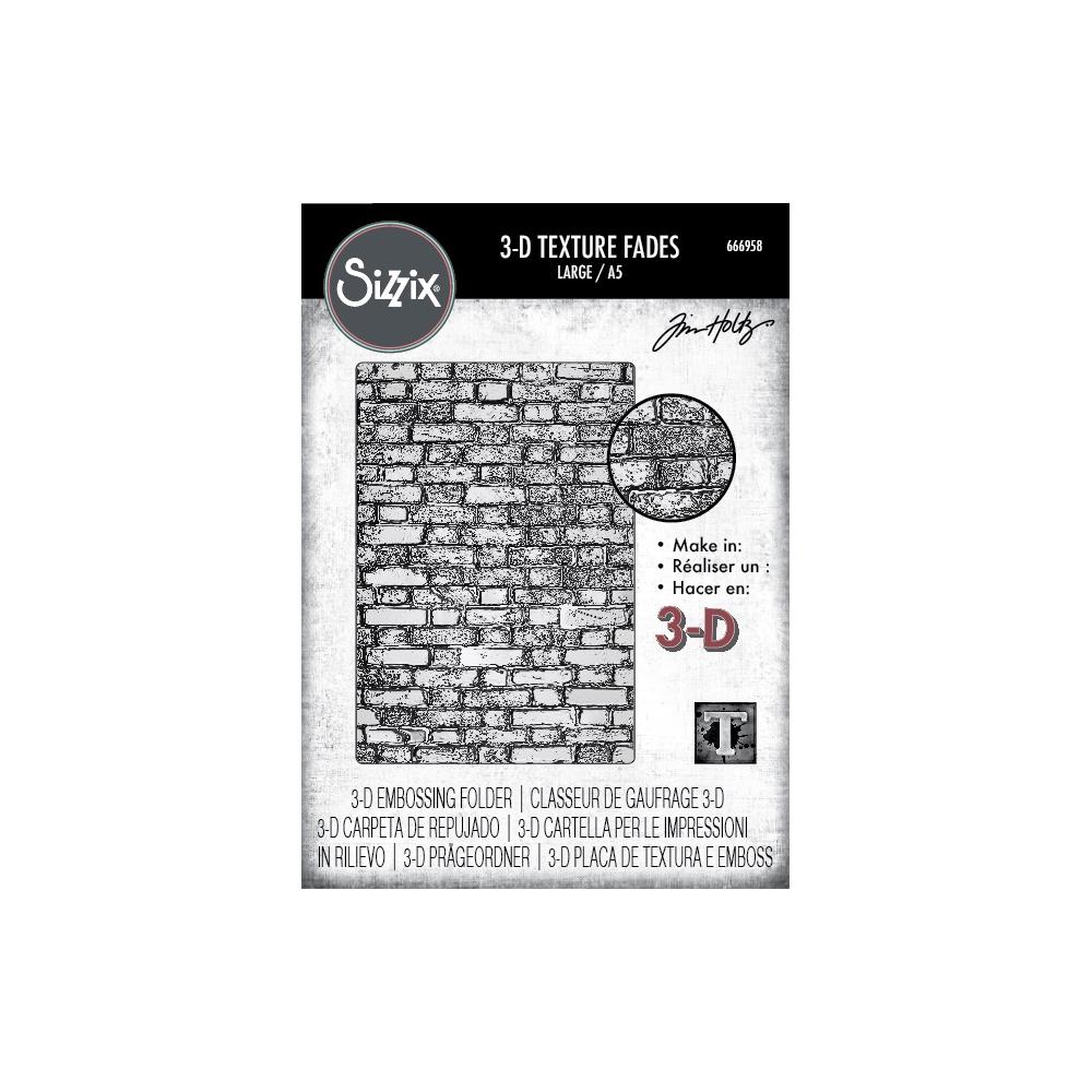 Sizzix • 3D Texture Fades Embossing Folder Brickwork