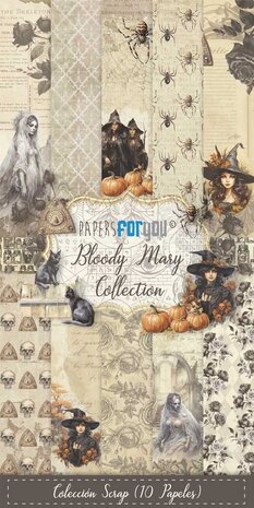 Papers For You - BBloody Mary Slim Scrap Paper Pack (10pcs)
