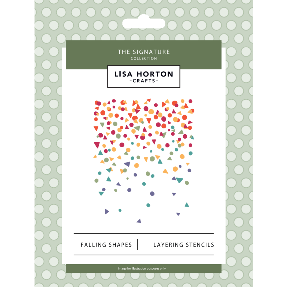 Lisa Horton Crafts - The Signature Layering Stencils Falling Shapes