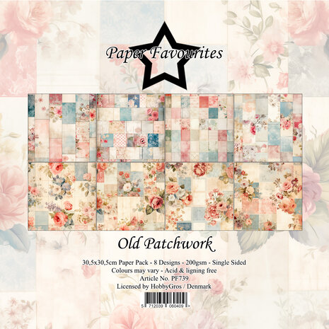 Paper Favourites - Old Patchwork 12x12 Inch Paper Pad