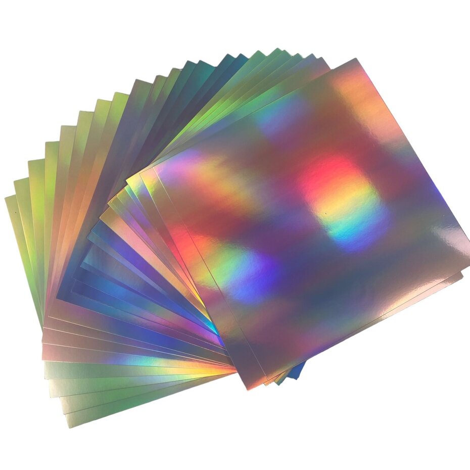 Lisa Horton Crafts - Rainbow Satin Holographic 12x12 Inch Cardstock 300g
