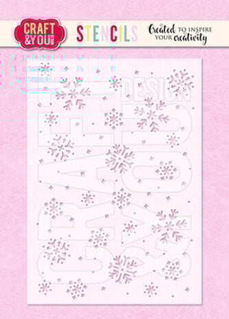Craft & You Design - Snowflakes Stencil