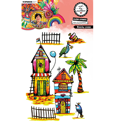 Studio Light - Clear Stamps - Beachy scene Art By Marlene nr. 887
