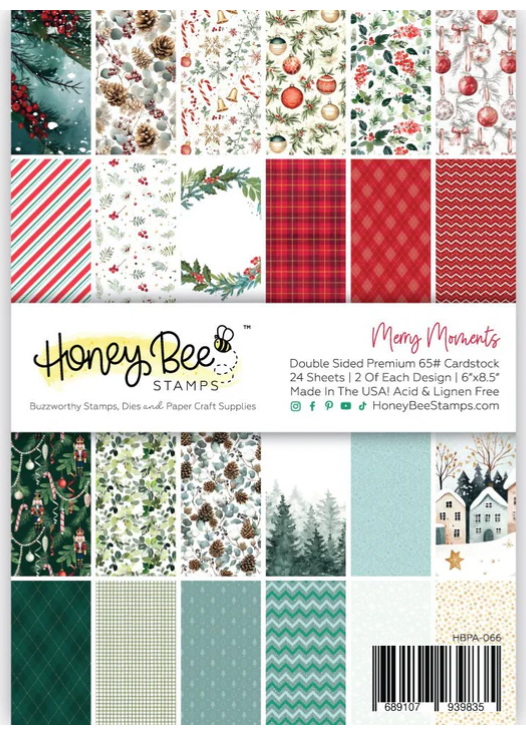 Honey Bee - Merry Moments Paper Pad 6x8.5 - 24 Double-Sided Sheets