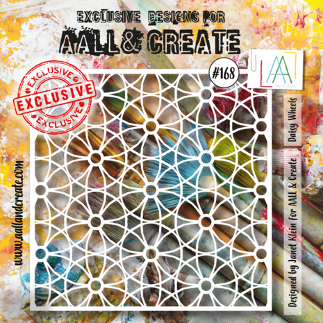 AALL & Create - Stencil 6x6 Inch Daisy Wheels