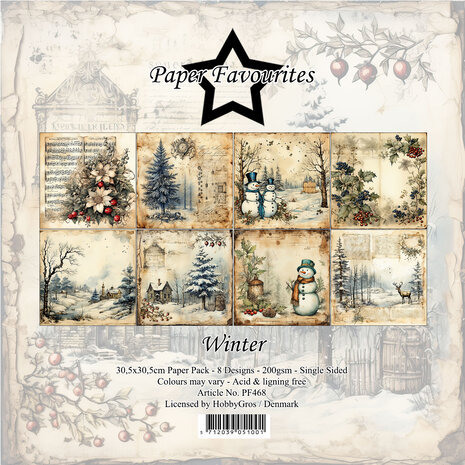 Paper Favourites - Winter 12x12 Inch Paper Pack