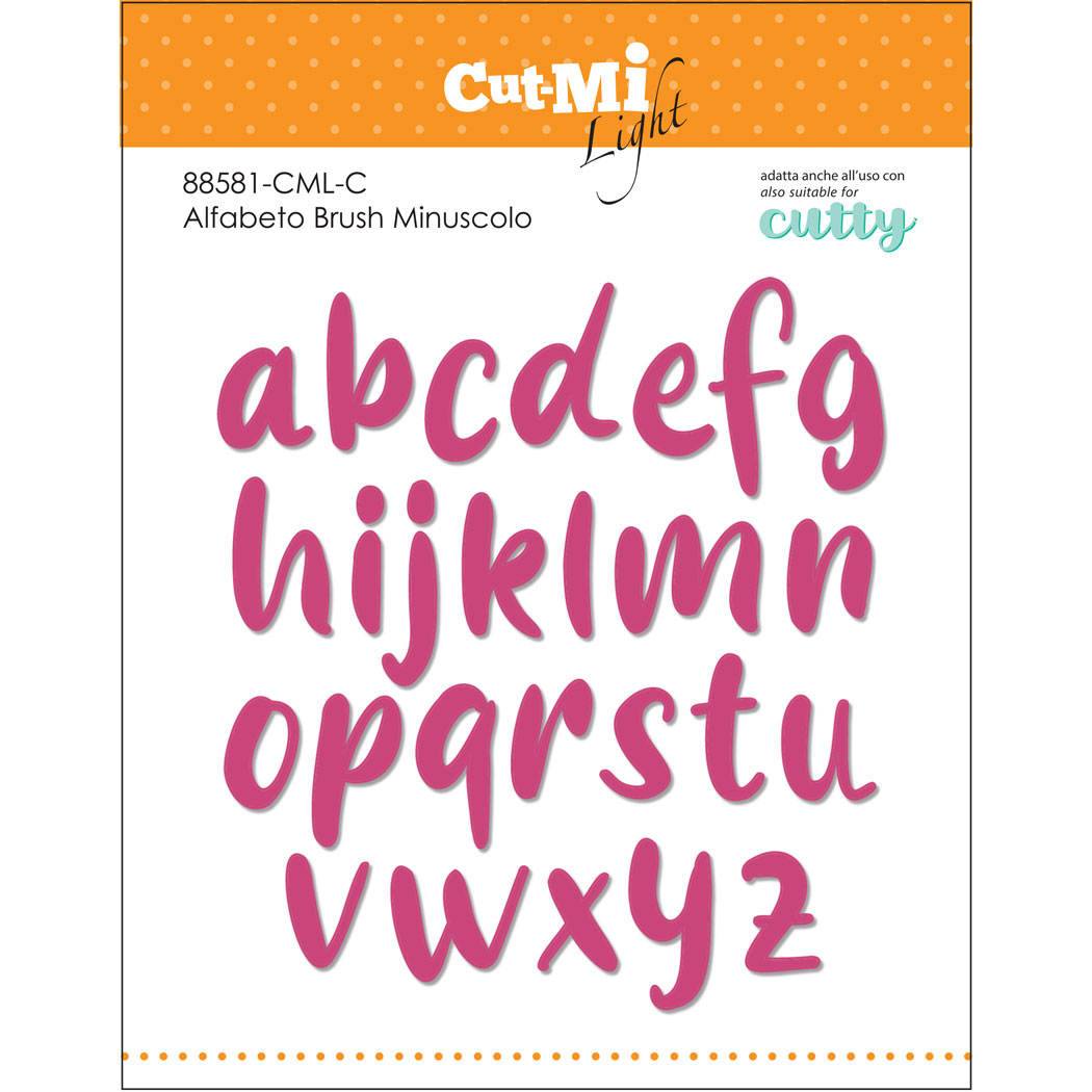 Impronte d´Autore - CML-C Alfabeto Brush Minuscolo