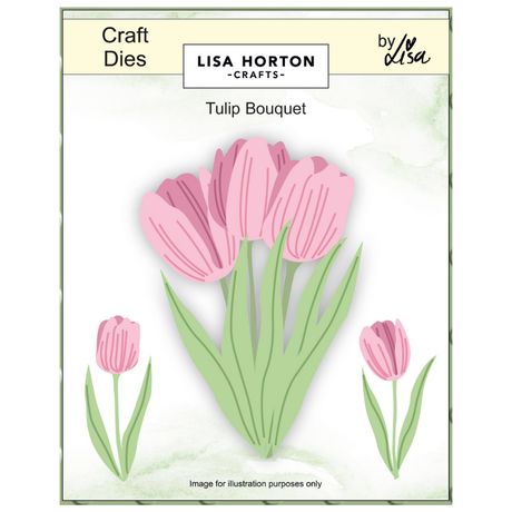 Lisa Horton Crafts Die Set - Tulip Bouquet Layered Florals