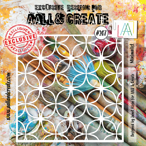 AALL & Create - Stencil 6x6 Inch Minimalist AALL & Create - Stencil 6x6 Inch Minimalist
