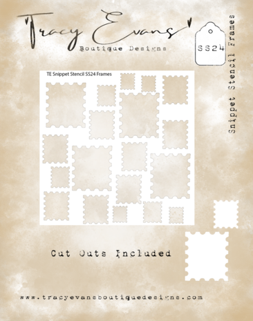 Tracy Evans - Rahmen 4x4 Zoll Snippet-Schablone Tracy Evans - Rahmen 4x4 Zoll Snippet-Schablone