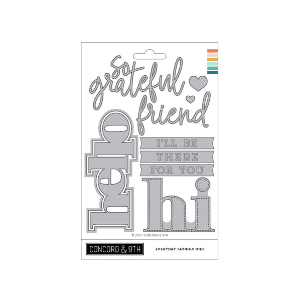 Concord & 9th -   Everyday Sayings Dies Concord & 9th -   Everyday Sayings Dies