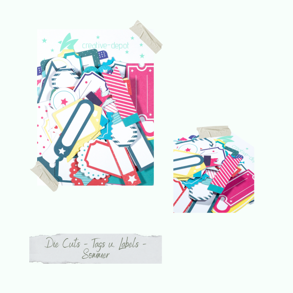 Creative Depot - Die Cuts - Tags & Labels - Sommer  Creative Depot - Die Cuts - Tags & Labels - Sommer