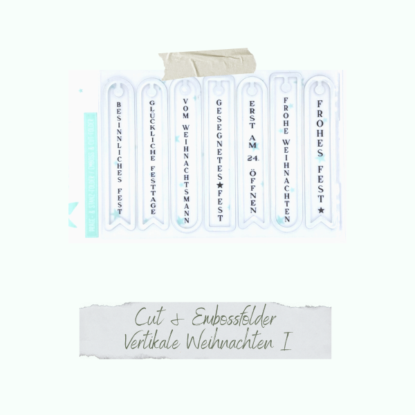 Creative Depot -  Cut & Emboss Folder - Vertikale Weihnachten I - 11 x 15,5 cm  Creative Depot -  Cut & Emboss Folder - Vertikale Weihnachten I - 11 x 15,5 cm