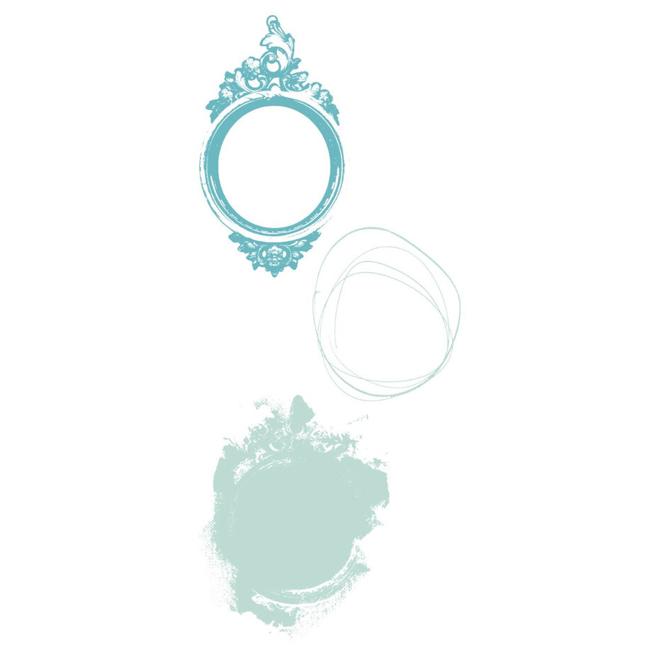 Sizzix Framelits + Stempel - Layered Stamps by 49 and Market Artsy Regal Frame (3pcs)  Sizzix Framelits + Stempel - Layered Stamps by 49 and Market Artsy Regal Frame (3pcs)